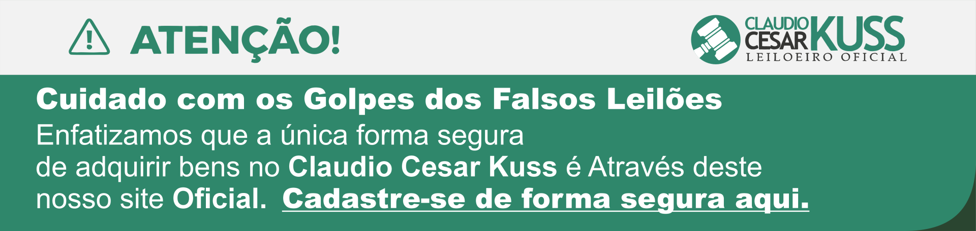 Cadastre-se Infro Rodapé