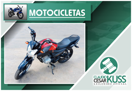 <center><big><b>LEILÃO DE MOTOS</b></center> <center></big>Recuperados de Financiamento<br>Bradesco </center>